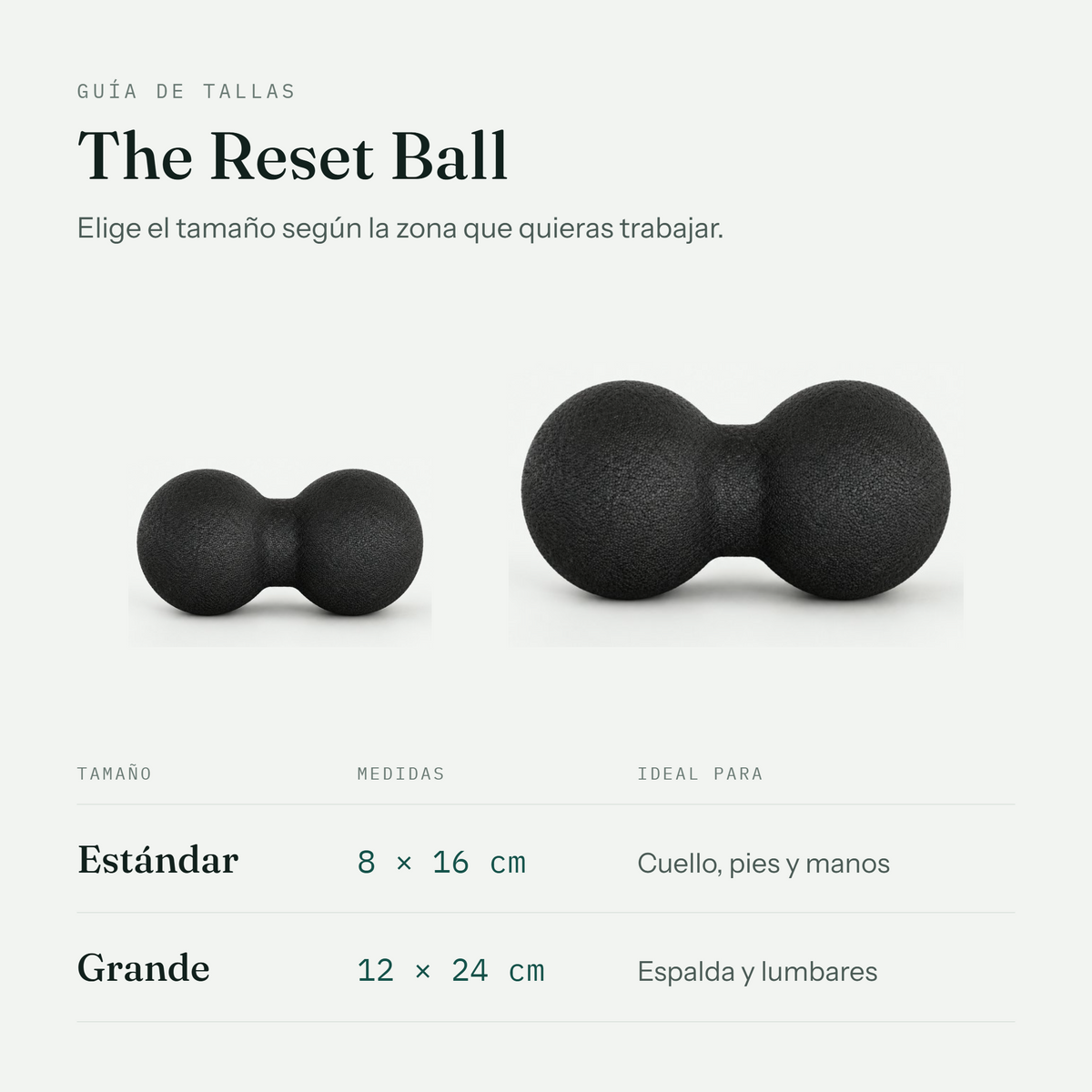 The Reset Ball — Bola doble de liberación muscular